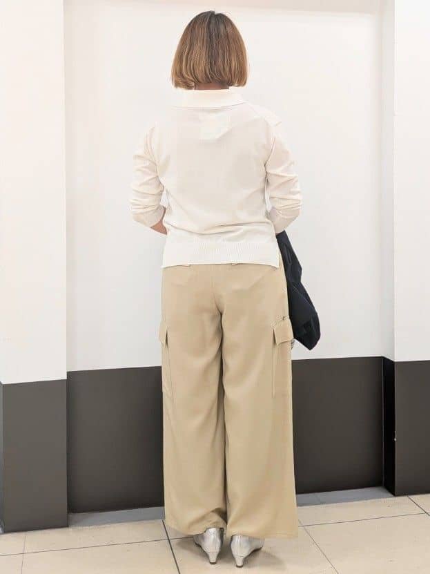 じゅりさんの「Reflect｜スキッパーネックニットプルオーバー」を使ったコーディネート