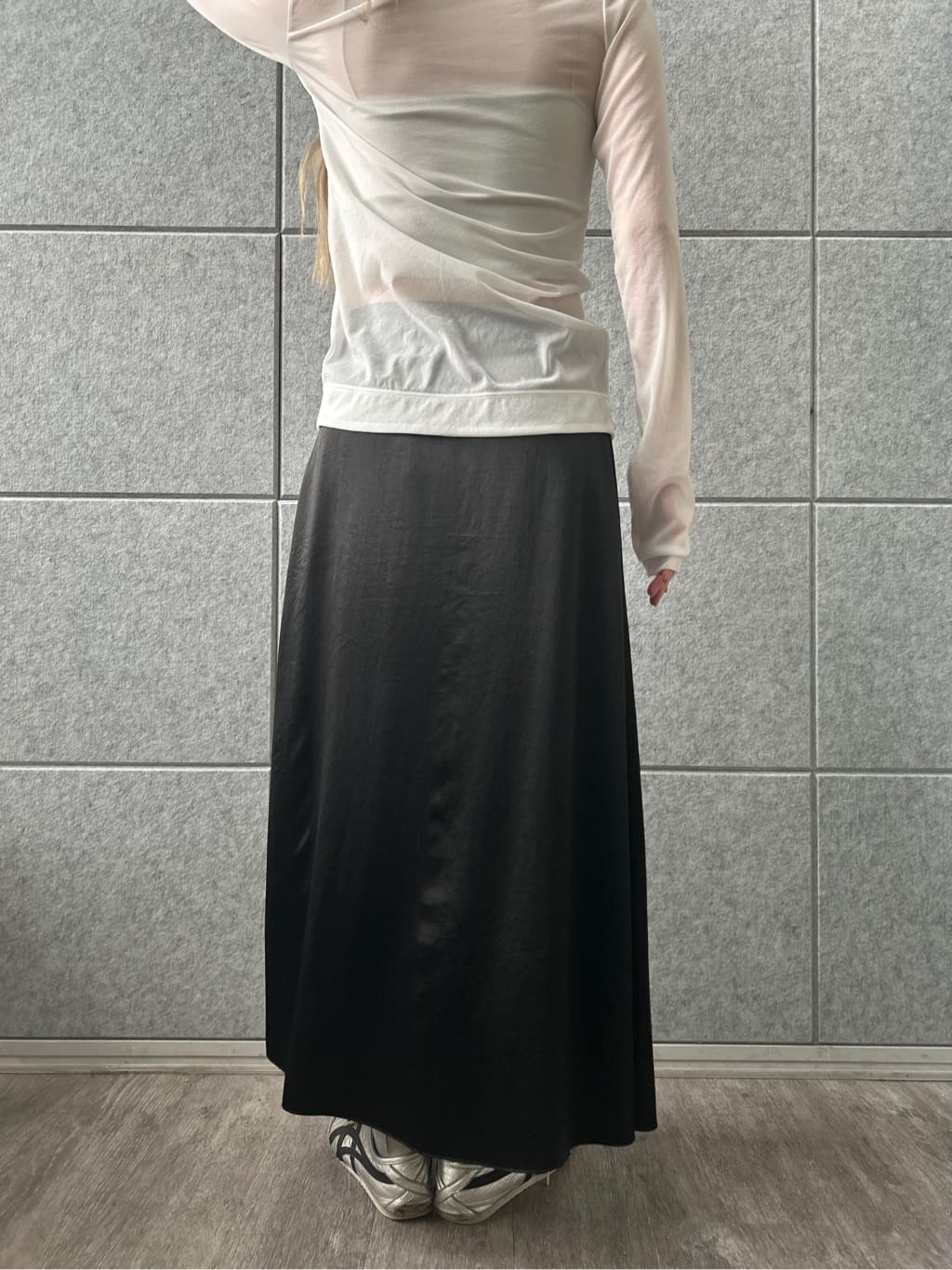 honoka Aさんの「CODE A｜sheer jersey cardigan」を使ったコーディネート