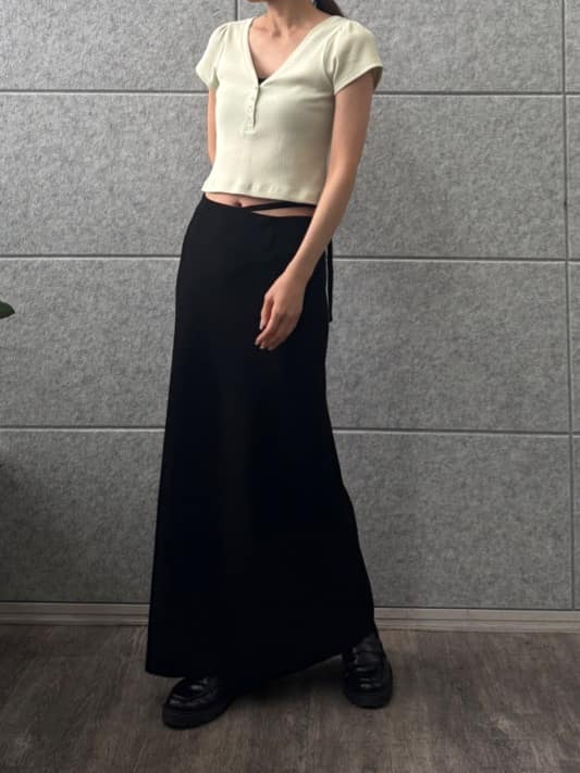 designer yukaさんの「CODE A｜M everyday rib button tee」を使ったコーディネート