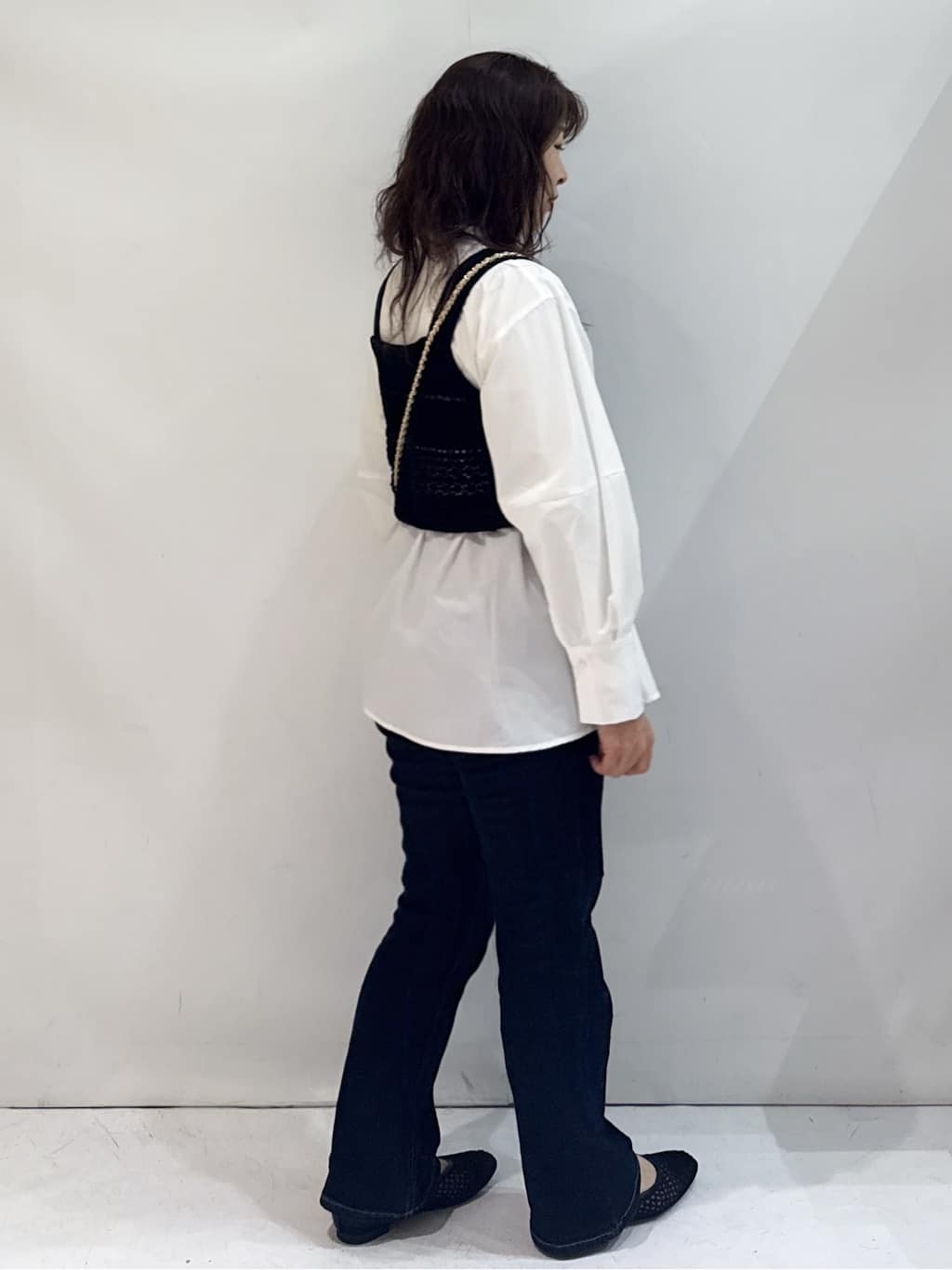nakkoさんの「OPAQUE.CLIP｜ストライプペプラムデザインブラウス【洗濯機OK】」を使ったコーディネート