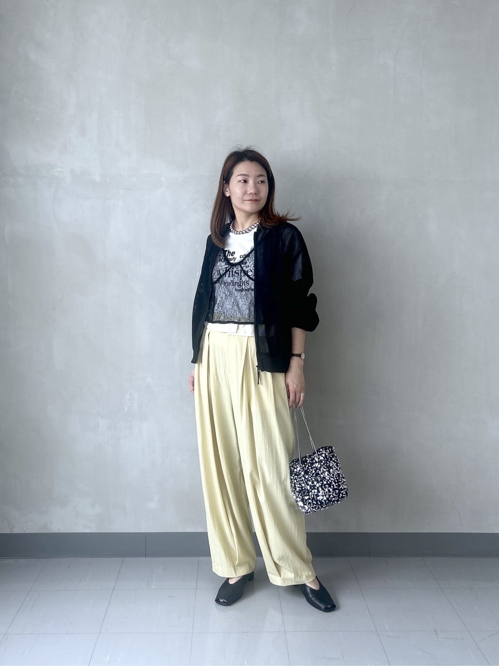 takaさんの「INDIVI｜メッシュブルゾン」を使ったコーディネート