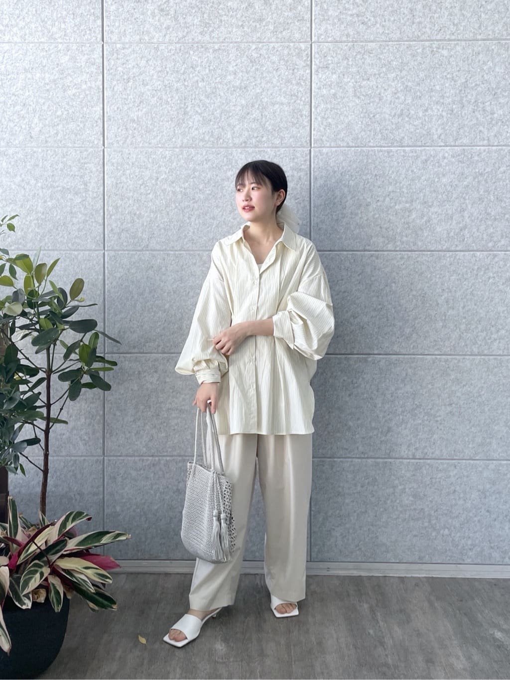 Renoさんの「INDIVI｜カーヴィーパンツ【接触冷感】」を使ったコーディネート