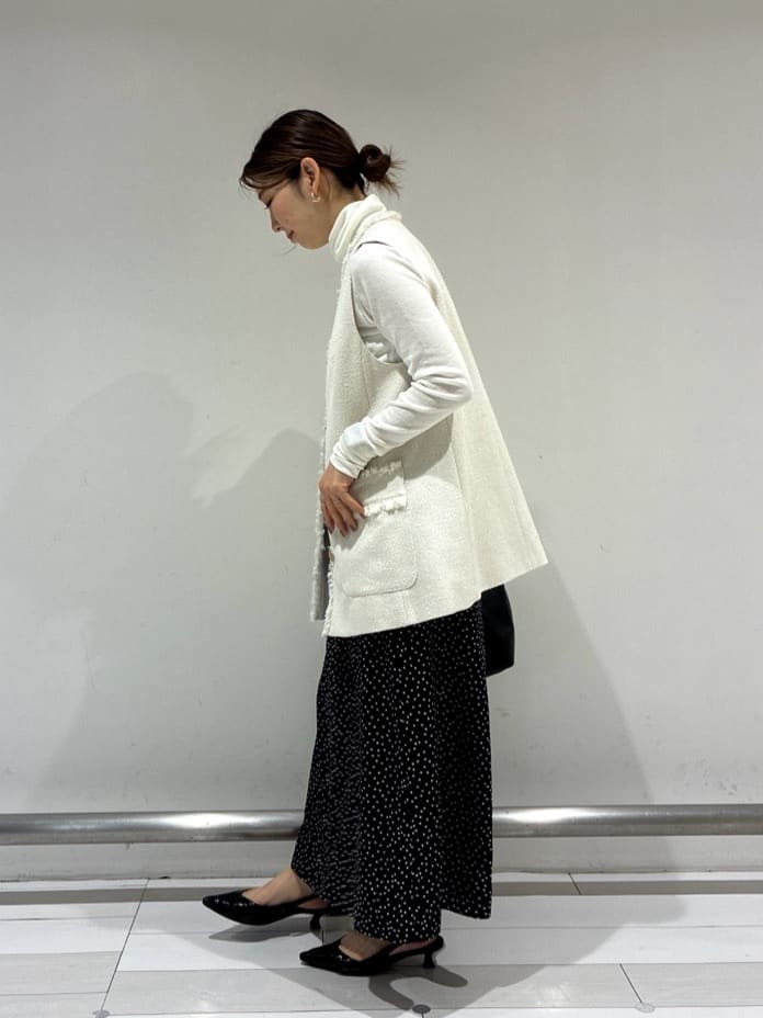 Rinさんの「UNTITLED｜◆【洗える/レイヤードインナー】ナチュラルテレコハイネックプルオーバー」を使ったコーディネート