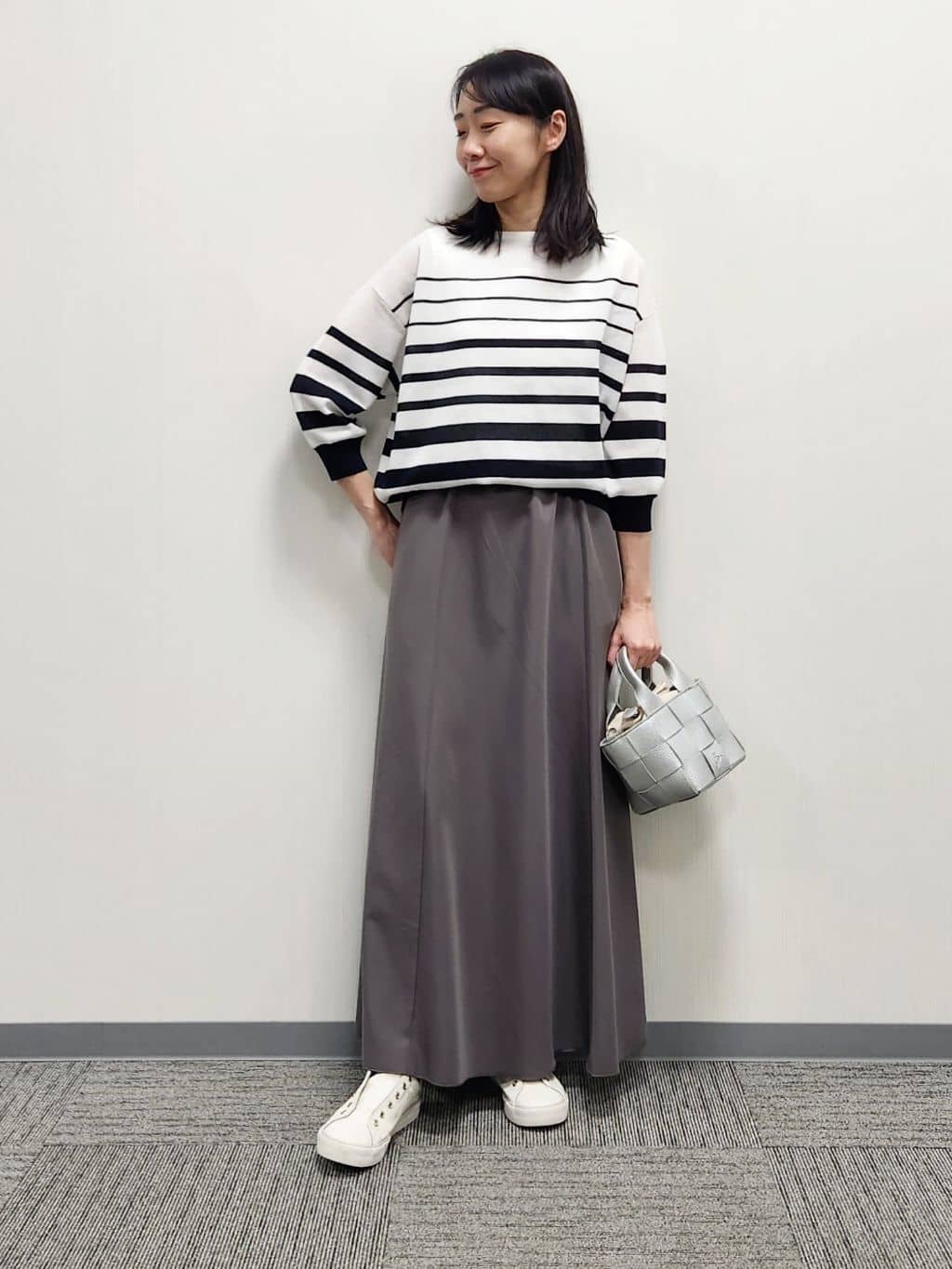 naraさんの「Dessin｜【洗える】シアーリラックスニット」を使ったコーディネート