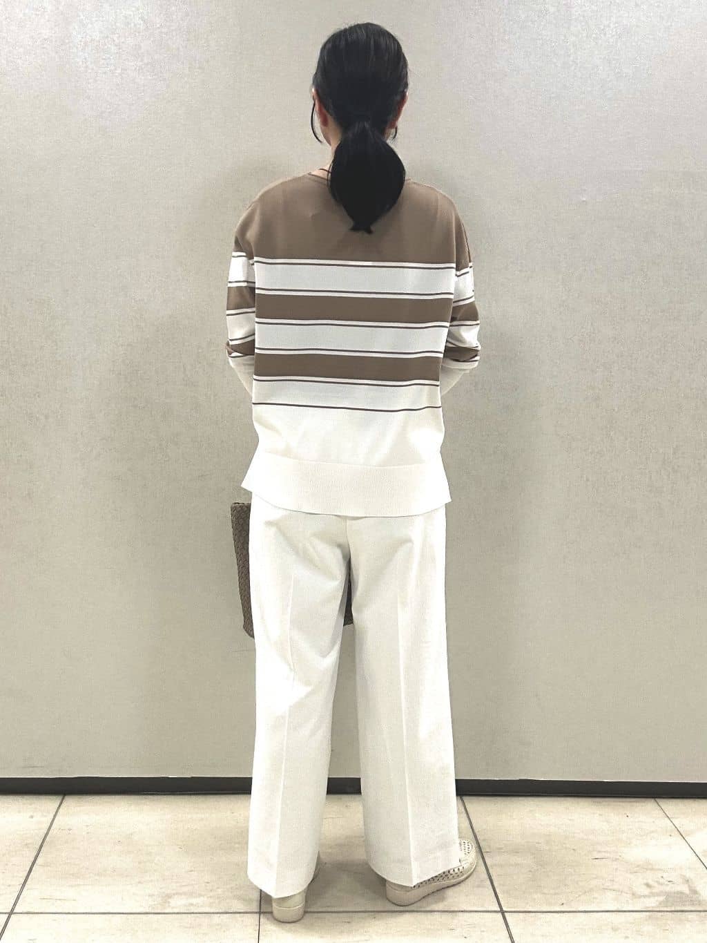 miiさんの「UNTITLED｜【接触冷感/洗える/後ろウエストゴム】オックスワイドパンツ」を使ったコーディネート