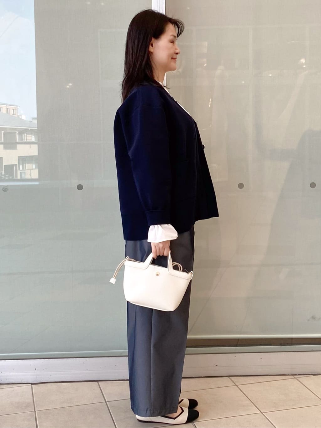 Jeanさんの「OPAQUE.CLIP｜キャンディスリーブシャツ【洗濯機OK】」を使ったコーディネート