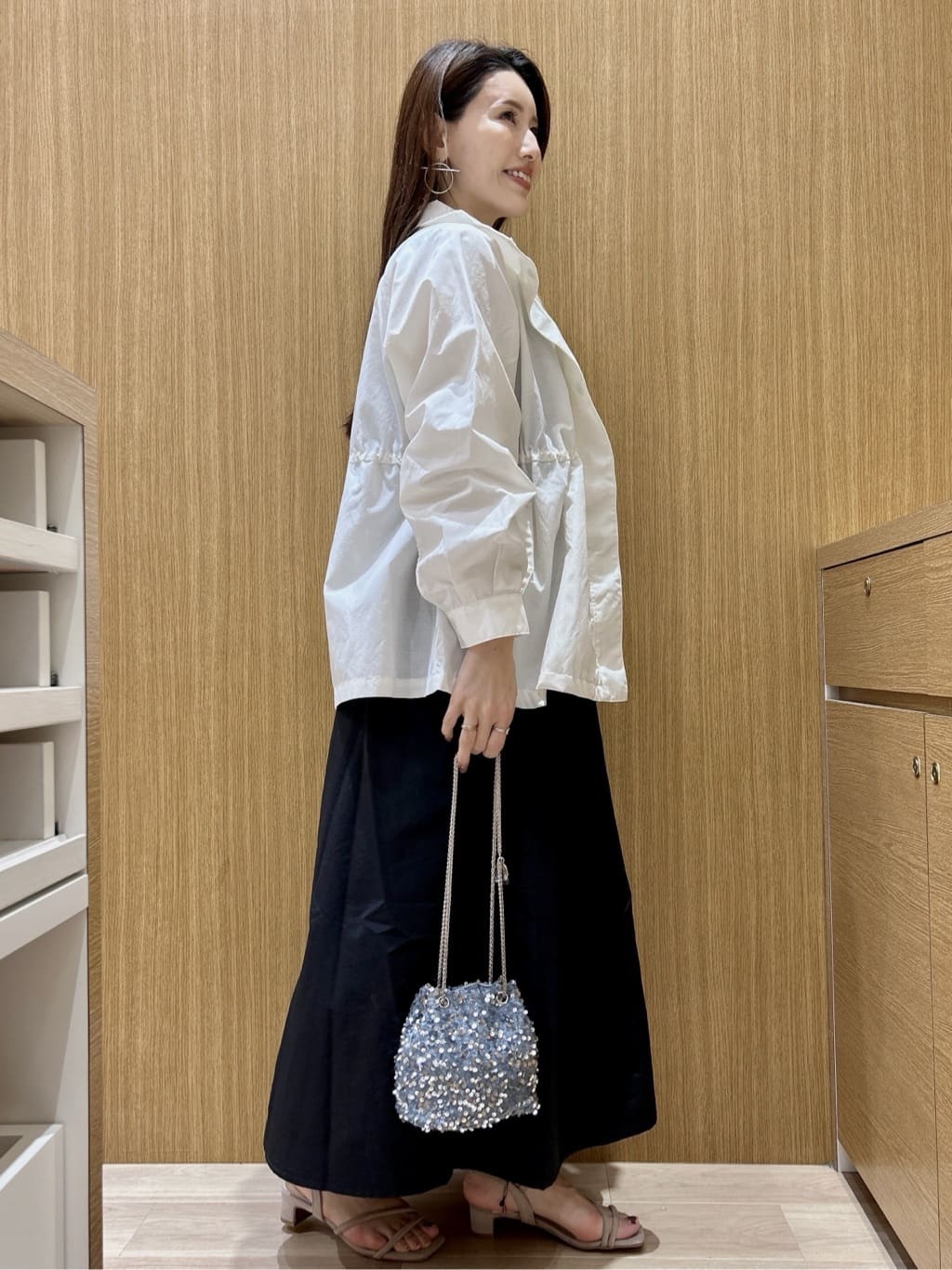 maiさんの「OPAQUE.CLIP｜撥水スタンドZIPブルゾン【洗濯機OK／UVケア／花粉対応】」を使ったコーディネート