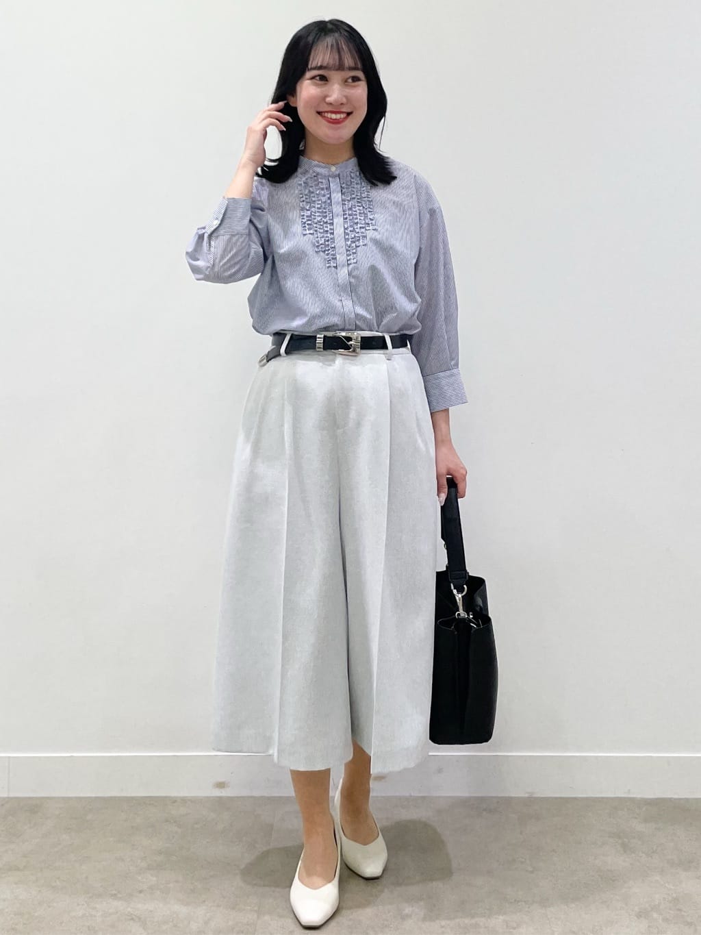 yukariさんの「Reflect｜リネンライクシャツブルゾン」を使ったコーディネート