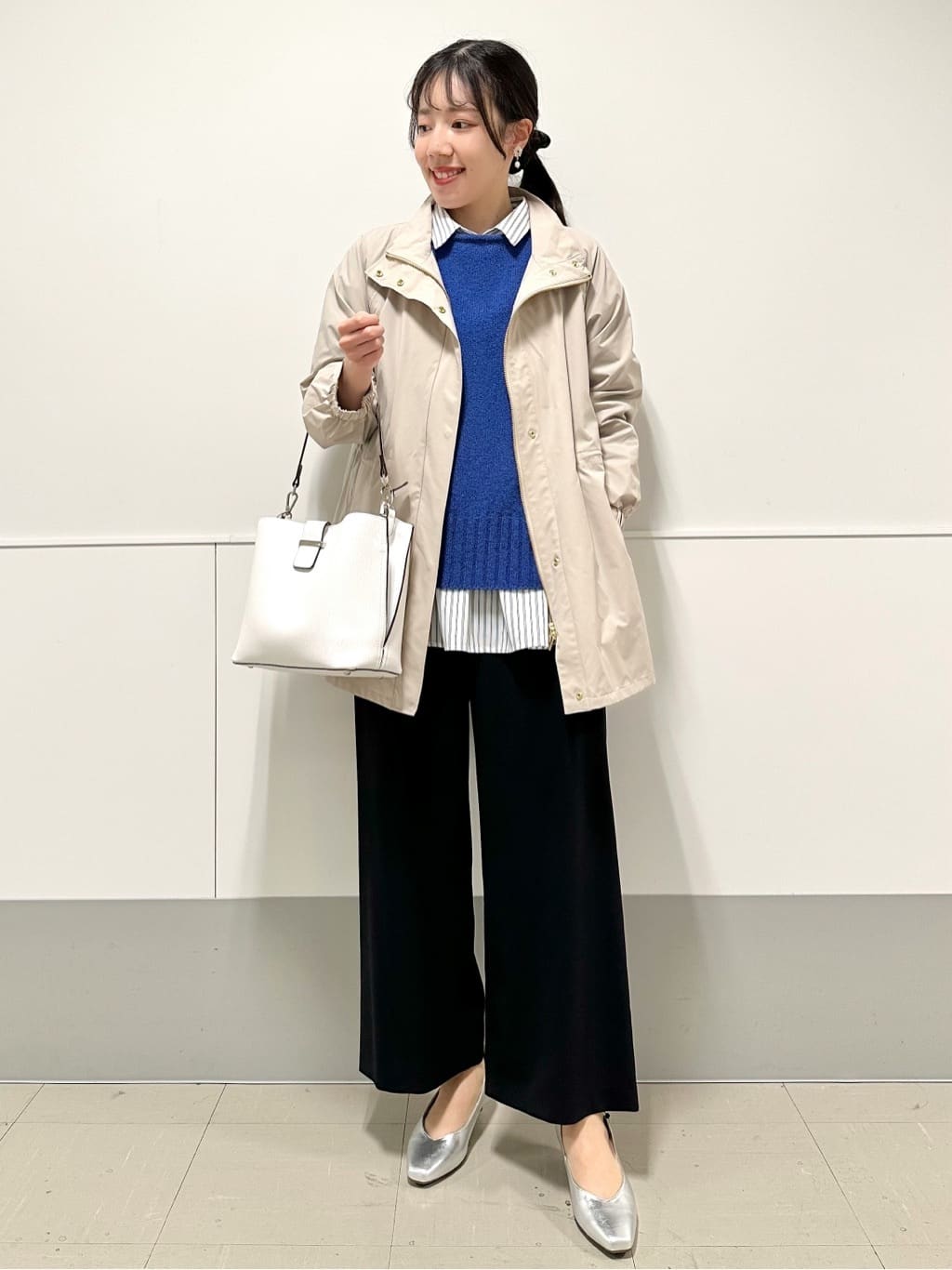 Momoさんの「Reflect｜【レイヤードにおすすめ◎】ロング丈リラクシーニット」を使ったコーディネート