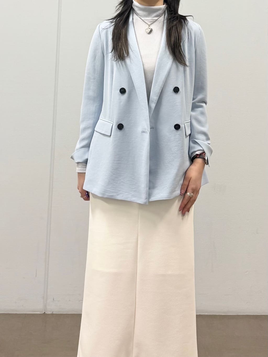 mizukiさんの「INDIVI｜【洗える／多機能／SETUP可】着る日傘ダブルジャケット」を使ったコーディネート