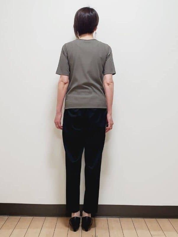 yuuさんの「Reflect｜【インナーにおすすめ◎】クルーネックストレッチリブトップス」を使ったコーディネート