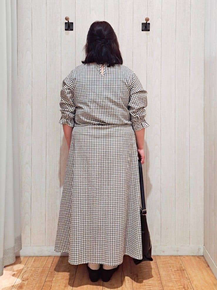 kotomiさんの「SHOO･LA･RUE｜【セットアップ可/洗濯機可】上品チェックが好印象 ゆるさら6分袖ブラウス」を使ったコーディネート