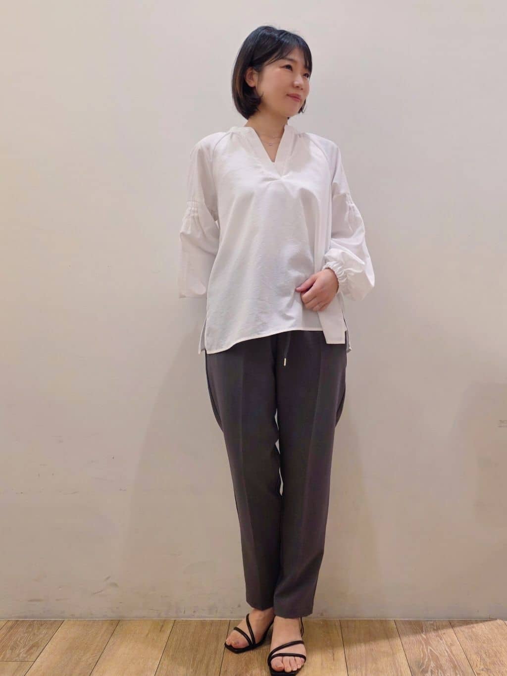 yuyuさんの「OPAQUE.CLIP｜シングルテーラードジャケット【洗える／裏地なし】」を使ったコーディネート