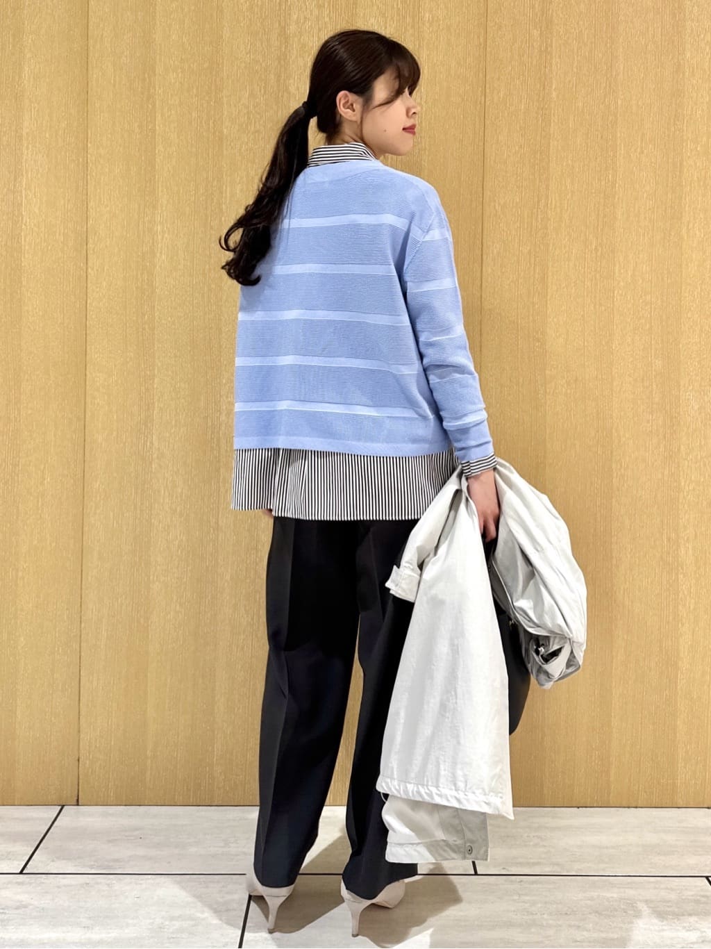 nanaさんの「UNTITLED｜◆【ゆったり/洗える】クロップドニットプルオーバー」を使ったコーディネート