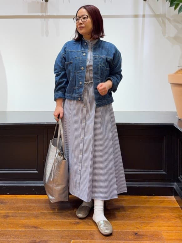 Asamiさんの「DRESSTERIOR｜【ウォッシャブル】ヴィンテージバンドカラーGジャン」を使ったコーディネート