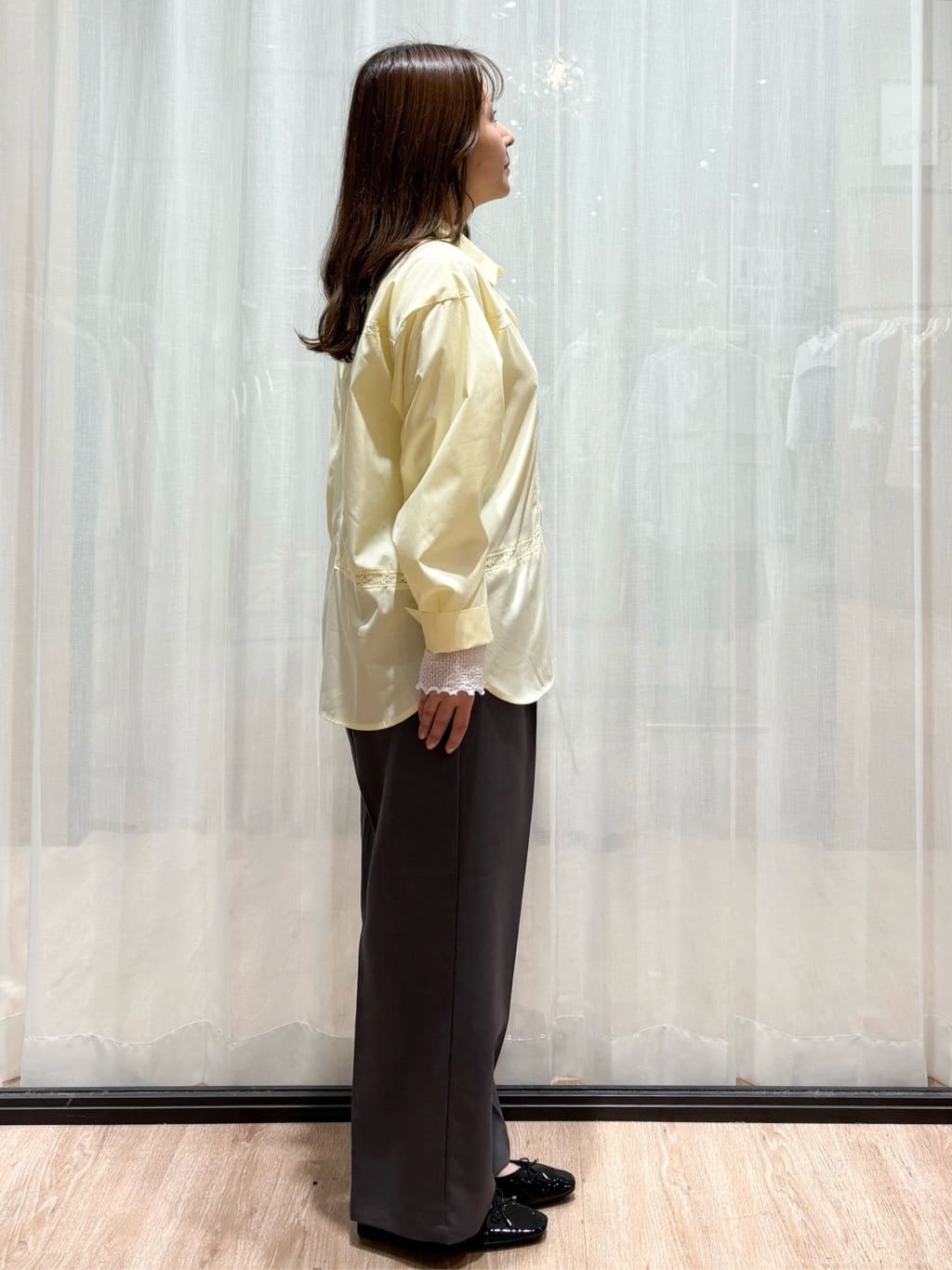 かなさんの「OPAQUE.CLIP｜ラッセルレーストップス【洗濯機OK】」を使ったコーディネート