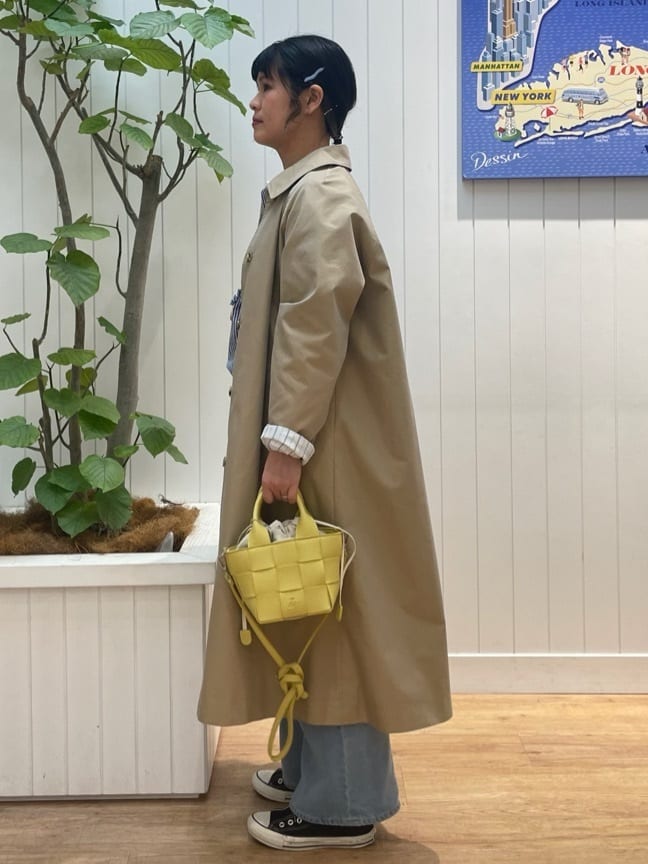 mikaさんの「Dessin｜シャンブレースプリングコート」を使ったコーディネート
