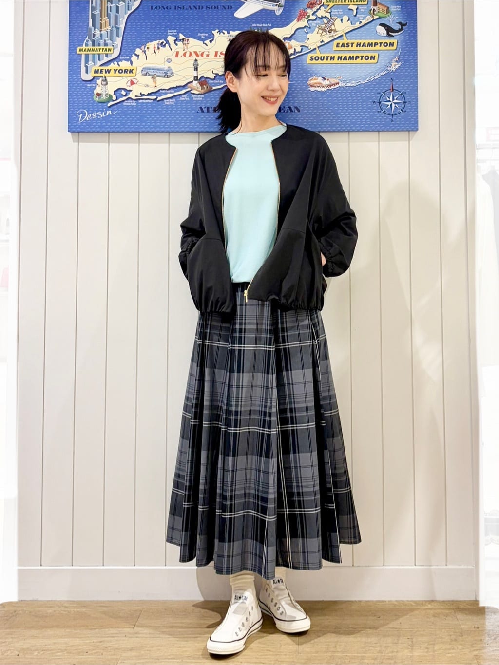 uwatokoさんの「Dessin｜【洗える】後ろボタンニットプルオーバー七分袖」を使ったコーディネート