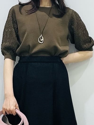 Miwaさんの「UNTITLED｜【洗える】エレガンススリーブニット」を使ったコーディネート