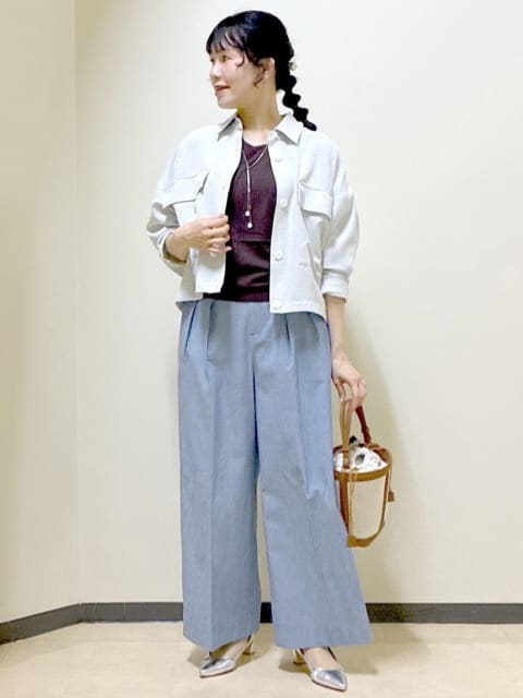  beni_gingerさんの「Reflect｜リネンライクシャツブルゾン」を使ったコーディネート