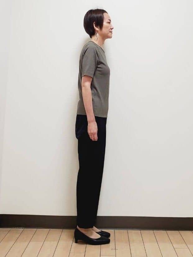 yuuさんの「Reflect｜【インナーにおすすめ◎】クルーネックストレッチリブトップス」を使ったコーディネート