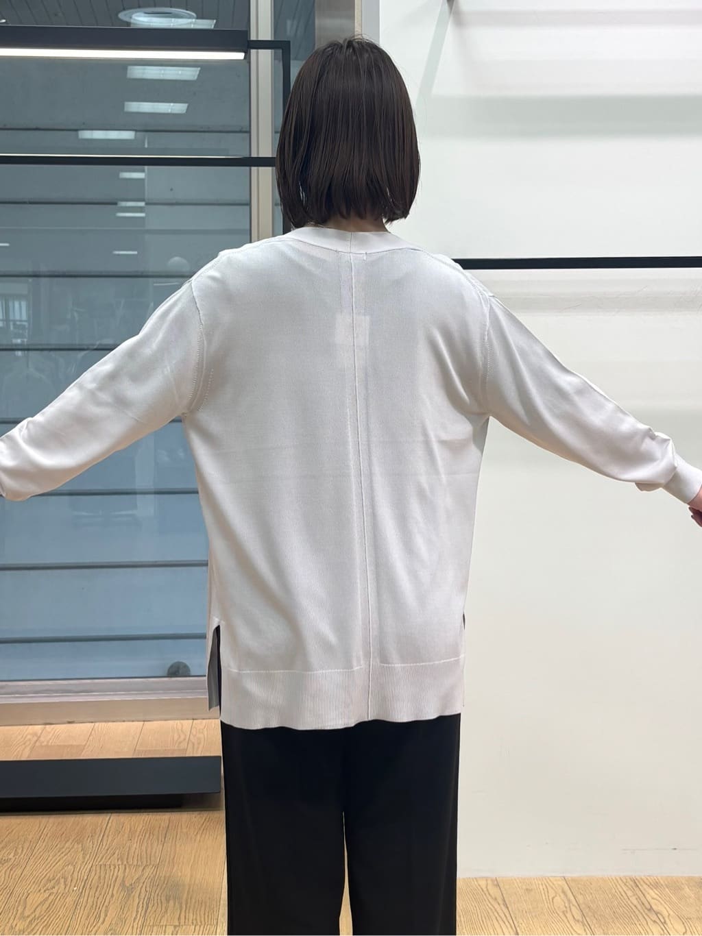 asamiさんの「INDIVI｜【着る日傘】シフォンドッキングブラウス」を使ったコーディネート