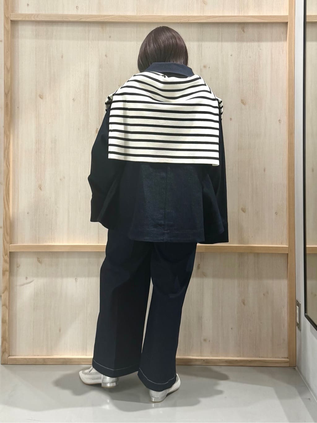 nanaさんの「THE SHOP TK｜ハーフミラノカーデ」を使ったコーディネート