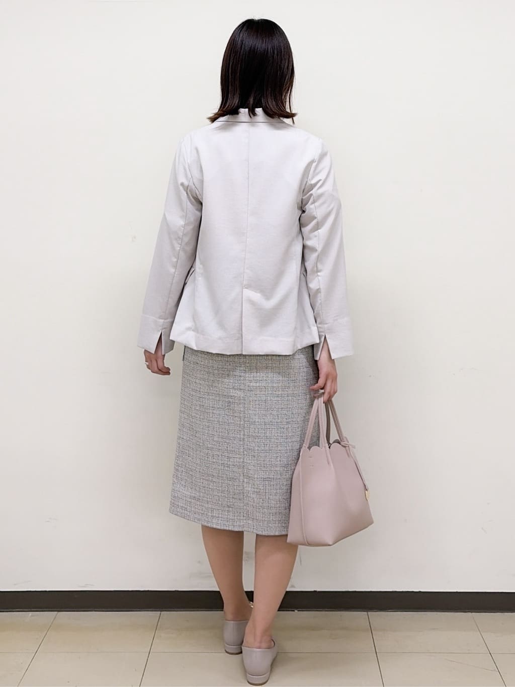 yurinaさんの「index｜《再入荷》ダブルブレストテーラードジャケット【接触冷感／吸水速乾／イージーアイロン／防シワ／洗濯機O」を使ったコーディネート
