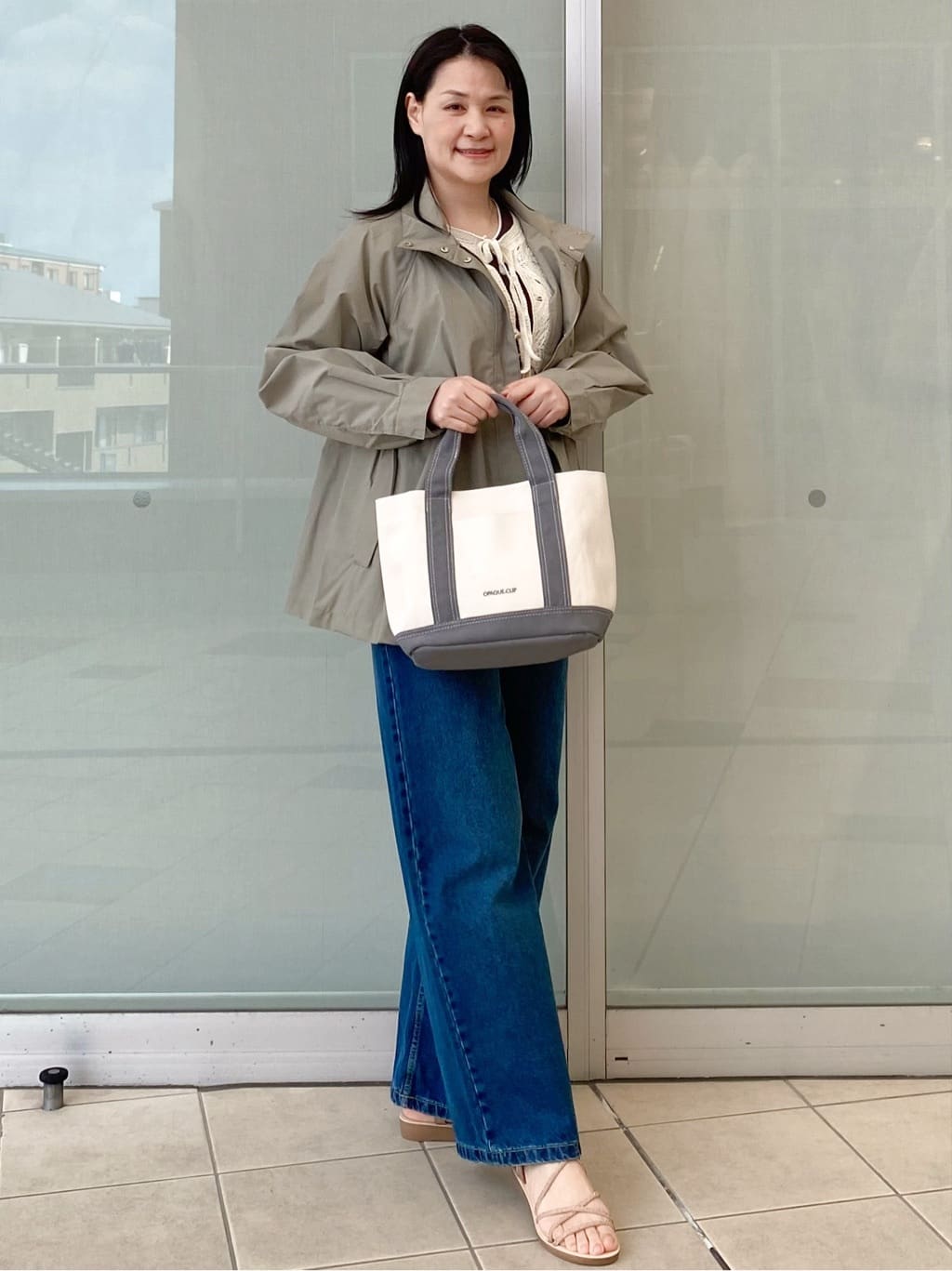 Jeanさんの「OPAQUE.CLIP｜撥水スタンドZIPブルゾン【洗濯機OK／UVケア／花粉対応】」を使ったコーディネート