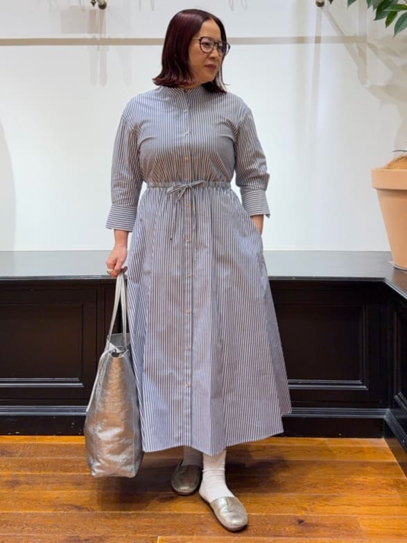 Asamiさんの「DRESSTERIOR｜【ウォッシャブル】ヴィンテージバンドカラーGジャン」を使ったコーディネート