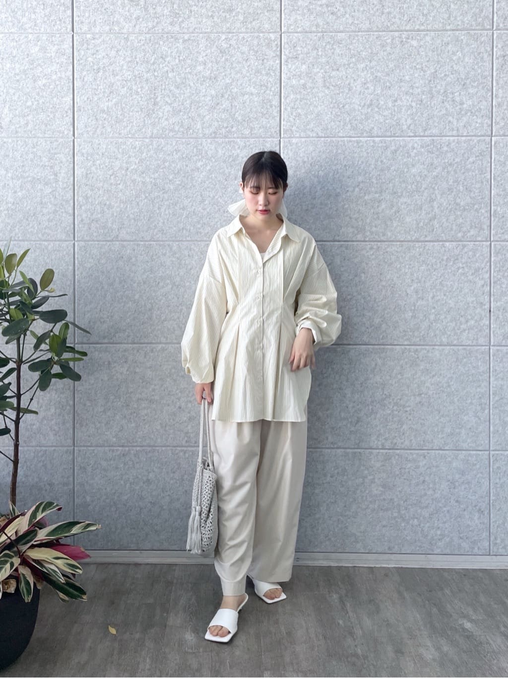 Renoさんの「INDIVI｜カーヴィーパンツ【接触冷感】」を使ったコーディネート