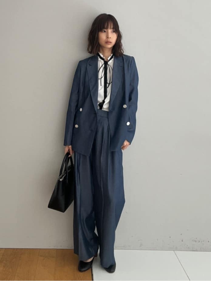 misaさんの「DRESSTERIOR｜【otonaMUSE5月号掲載/セットアップ可】テンセルデニムダブルジャケット」を使ったコーディネート