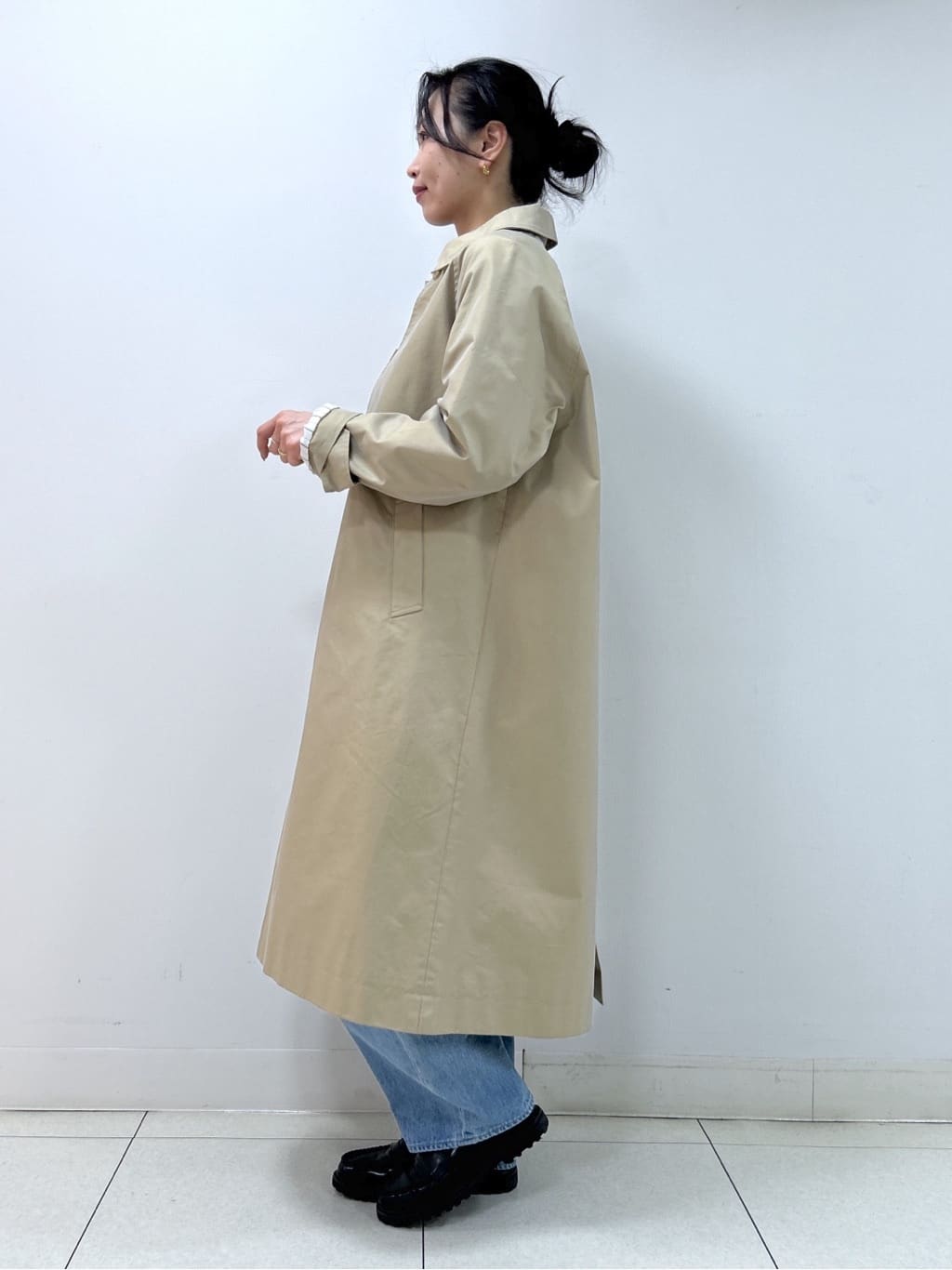 Kaiさんの「Dessin｜シャンブレースプリングコート」を使ったコーディネート