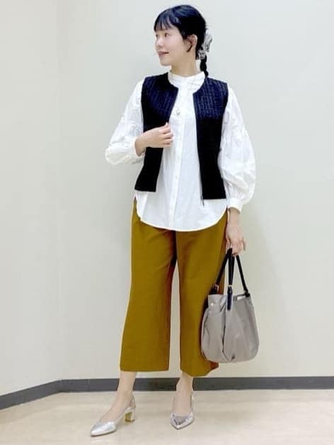  beni_gingerさんの「Reflect｜【軽い羽織に◎】フロントファスナー開きベスト」を使ったコーディネート
