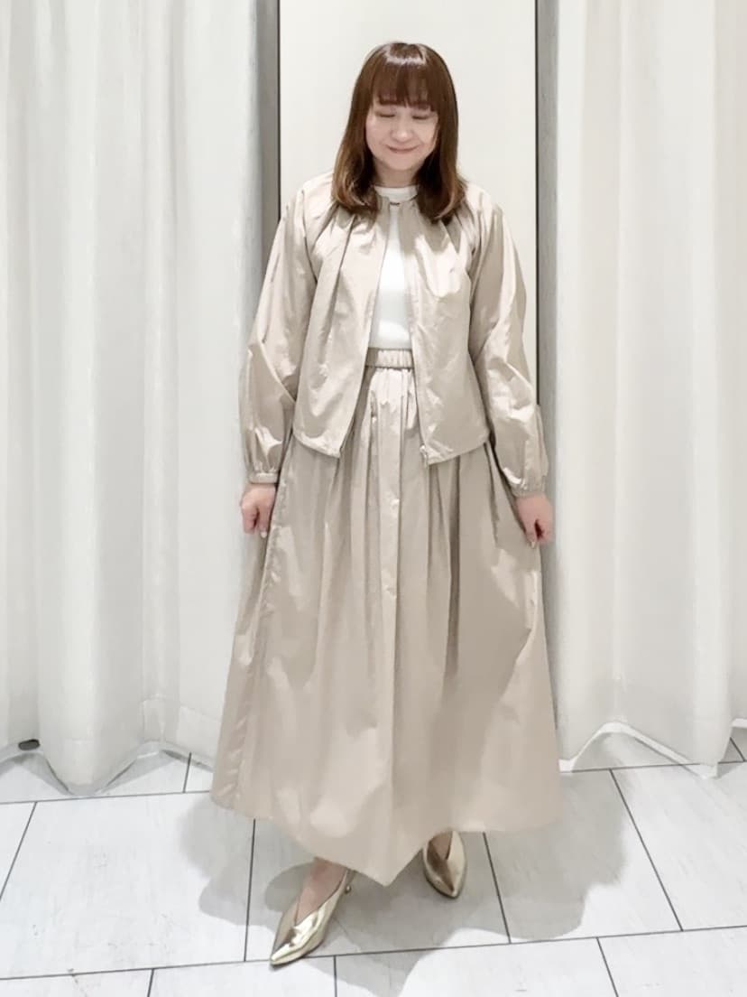 ʏᴜᴋɪᴋᴏさんの「UNTITLED｜◆【セットアップ可/はっ水】シャイニータイプライターブルゾン」を使ったコーディネート