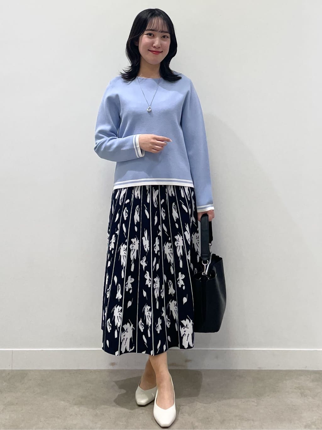 yukariさんの「Reflect｜【セットアップ可】ダブルジャカードニットプルオーバー」を使ったコーディネート