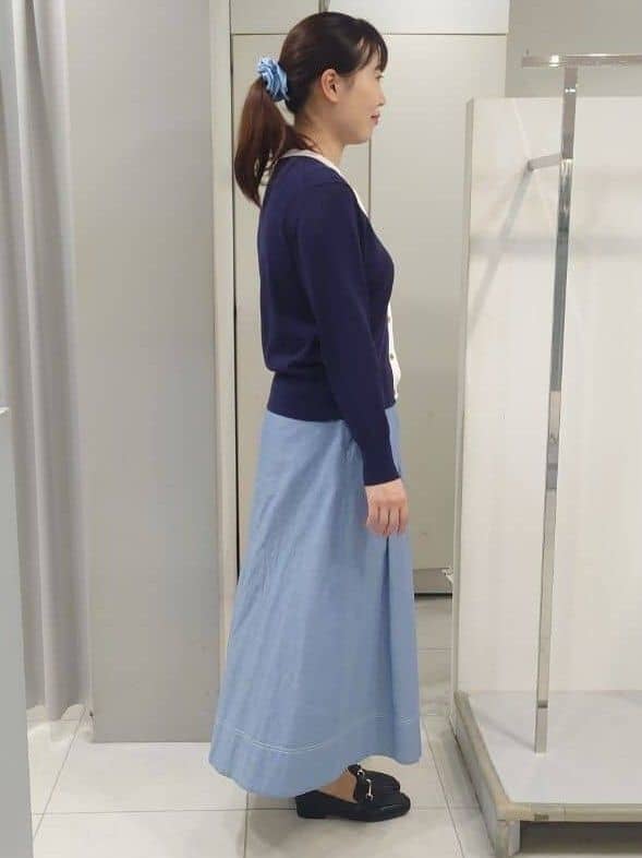 AZUSAさんの「Reflect｜【アンサンブル可】バイカラーカーディガン」を使ったコーディネート