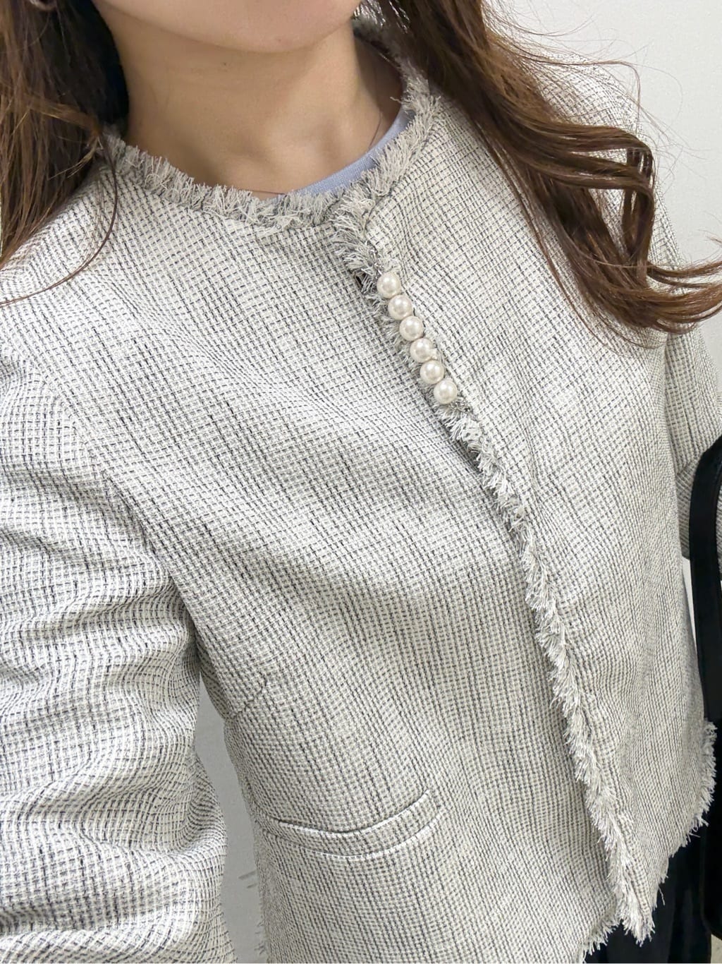 kahoさんの「INDIVI｜【洗える／華やか】袖プリーツニット」を使ったコーディネート