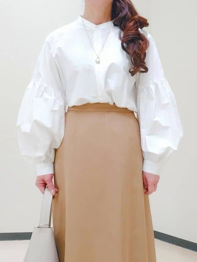 花さんの「Reflect｜【腰周りカバー／長め丈】モックネックニットプルオーバー」を使ったコーディネート