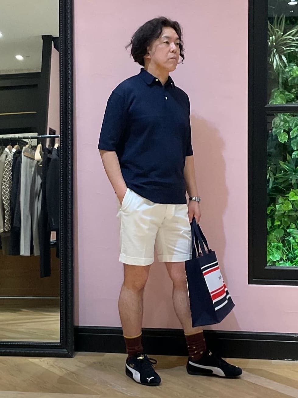 Nagaseさんの「DRESSTERIOR｜【干場義雅&times;DRESSTERIOR/再入荷】ウォッシャブル ニットポロシャツ」を使ったコーディネート