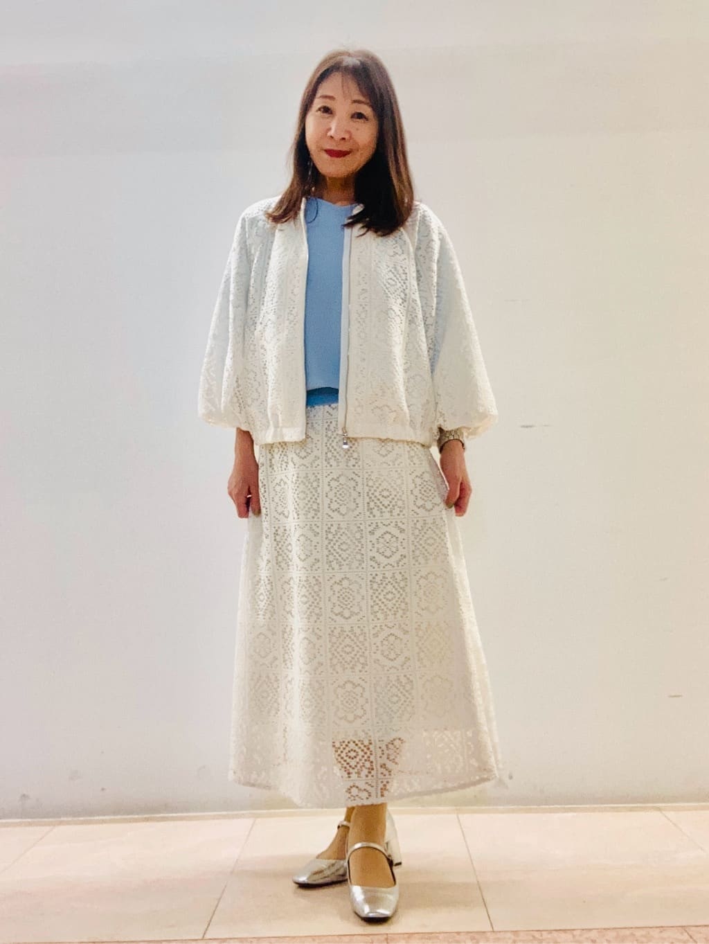 kurodaさんの「Reflect｜スキッパーネックニットプルオーバー」を使ったコーディネート