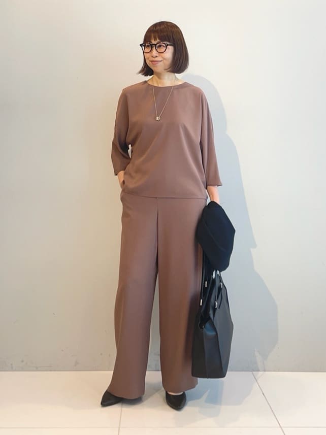 murayamaさんの「INDIVI｜【接触冷感／透湿／着る日傘】ノーカラージャケット」を使ったコーディネート