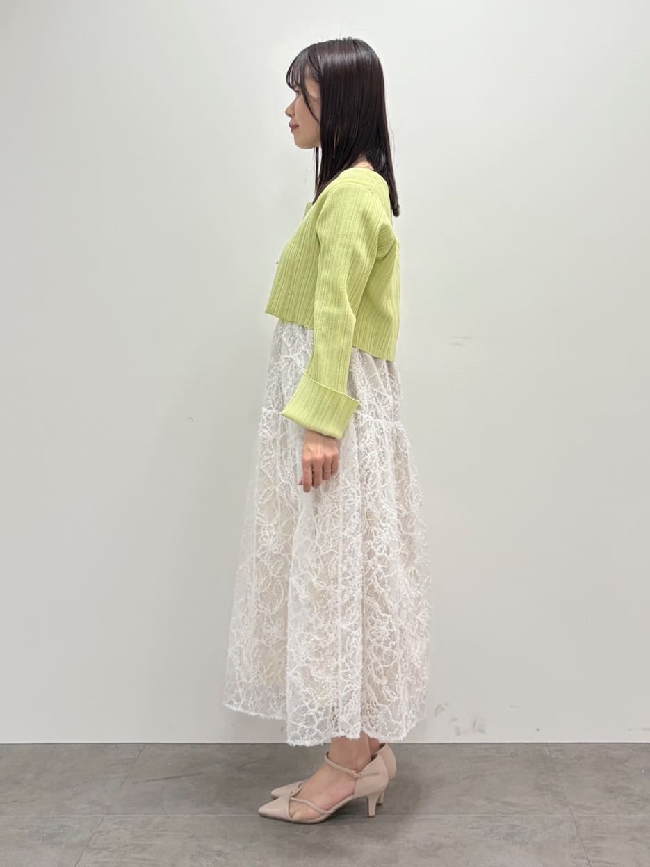 kozuさんの「index｜《ツインセット》カーディガン&times;ニットドッキングワンピース【洗濯機OK】」を使ったコーディネート