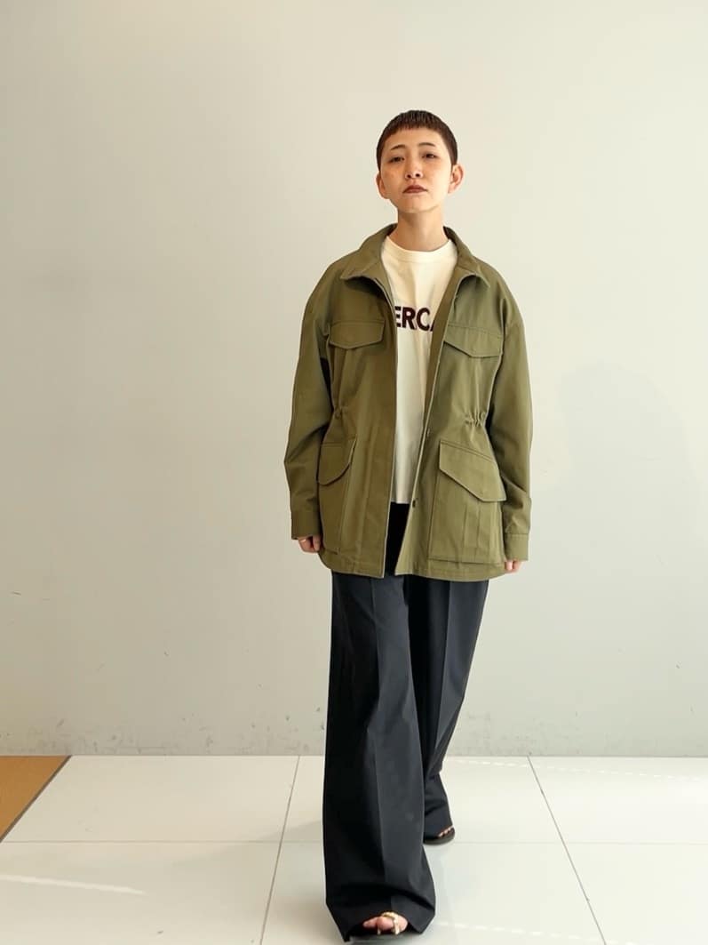 OCHIAIさんの「DRESSTERIOR｜【ウォッシャブル】コンパクトコットンミリタリーブルゾン」を使ったコーディネート