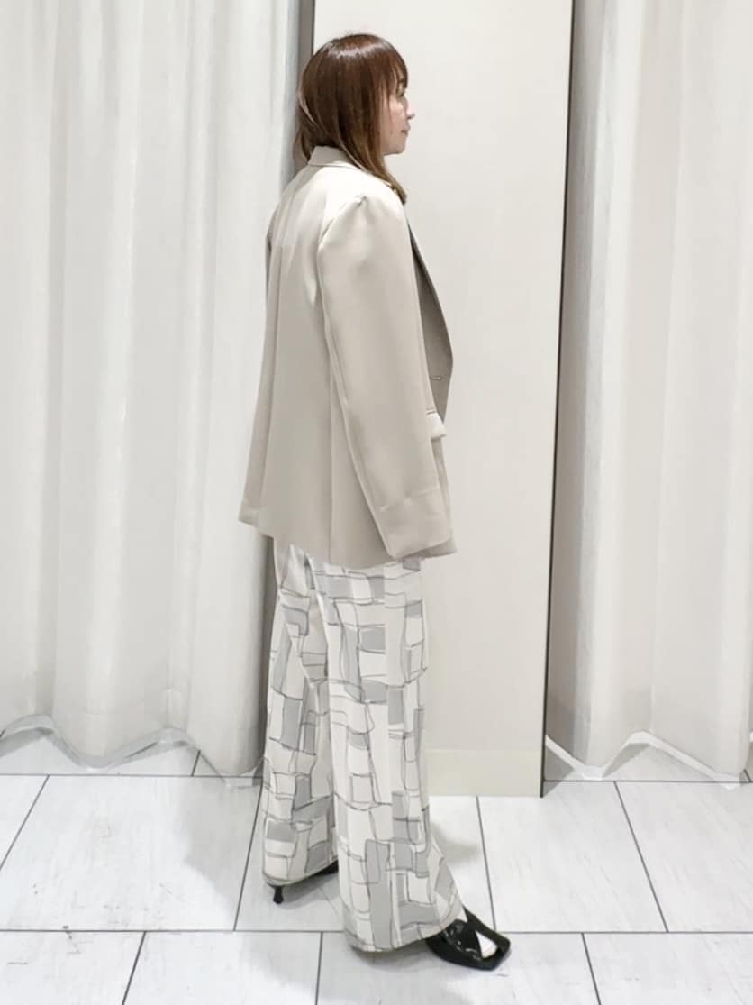 ʏᴜᴋɪᴋᴏさんの「UNTITLED｜◆【洗える/ストレッチ性】ダブルブレストジャケット」を使ったコーディネート