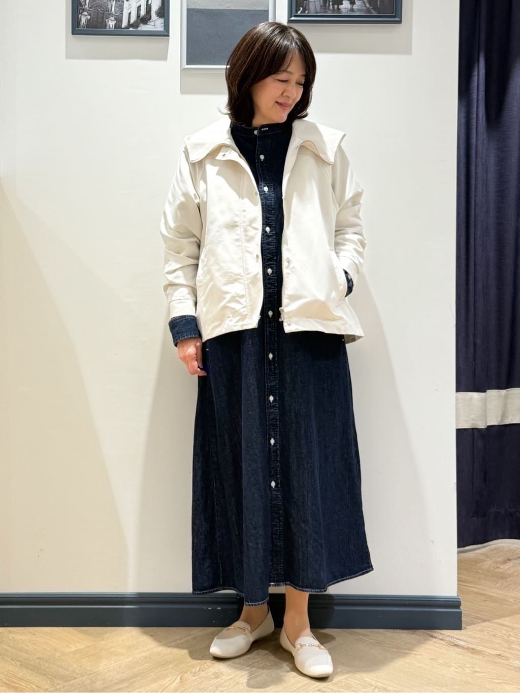 Lilyさんの「grove｜【撥水】きれいめに着こなせるマウンテンパーカ」を使ったコーディネート