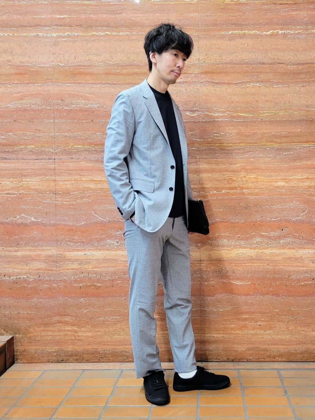 piroyaさんの「TAKEO KIKUCHI｜【抗菌防臭】CALCULO（R）ジャージ ジャケット」を使ったコーディネート