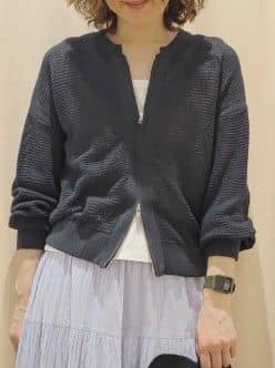 toyaさんの「Dessin｜【洗える】コットンメッシュニットカーディガン」を使ったコーディネート