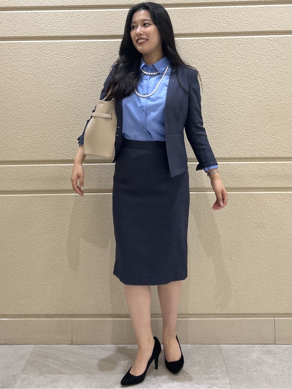 Momokaさんの「COUP DE CHANCE｜【手洗い可／日本製／UVケア】リネンライク カラーレスジャケット」を使ったコーディネート