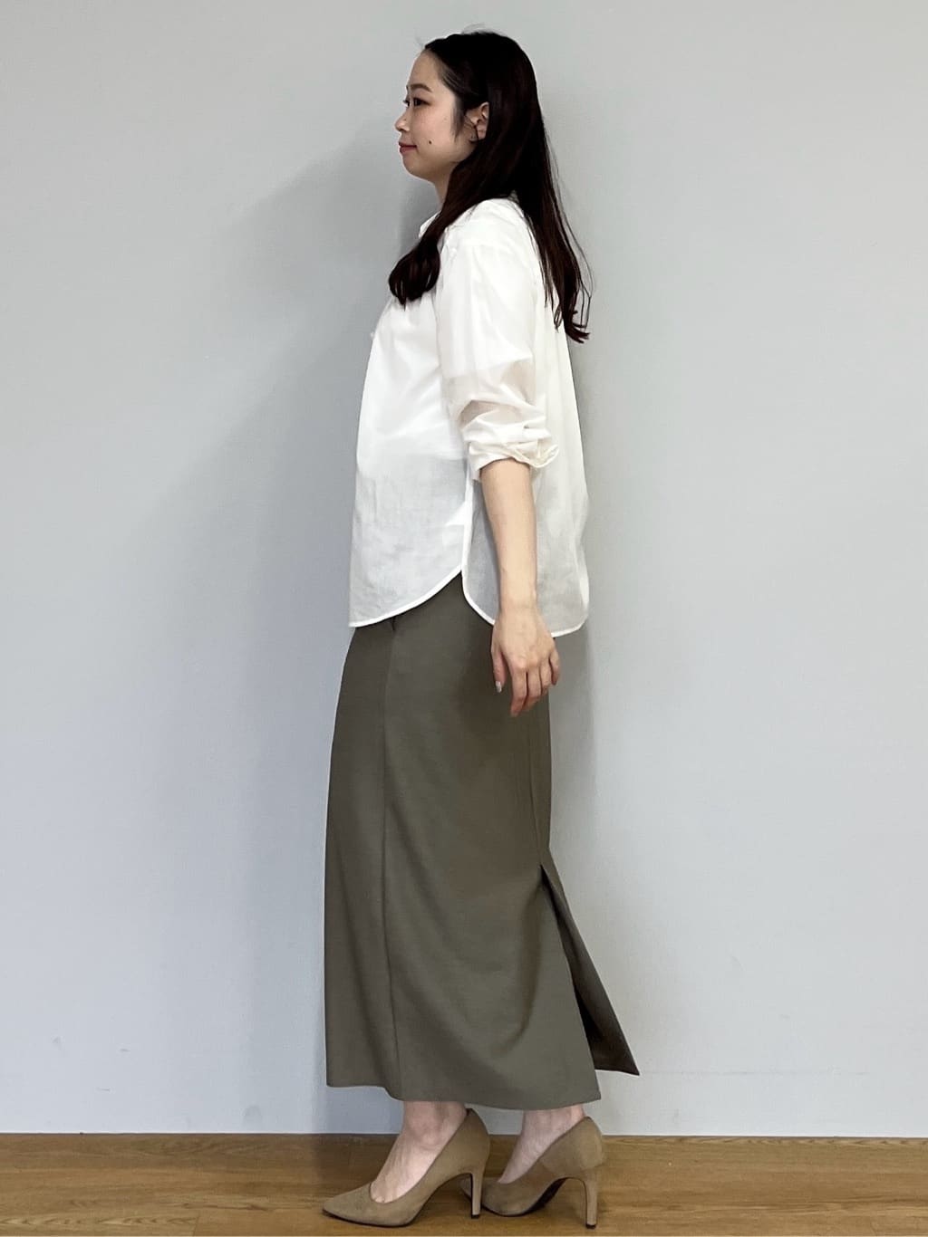 Saekoさんの「COUP DE CHANCE｜【手洗い可】シアーローンシャツ」を使ったコーディネート